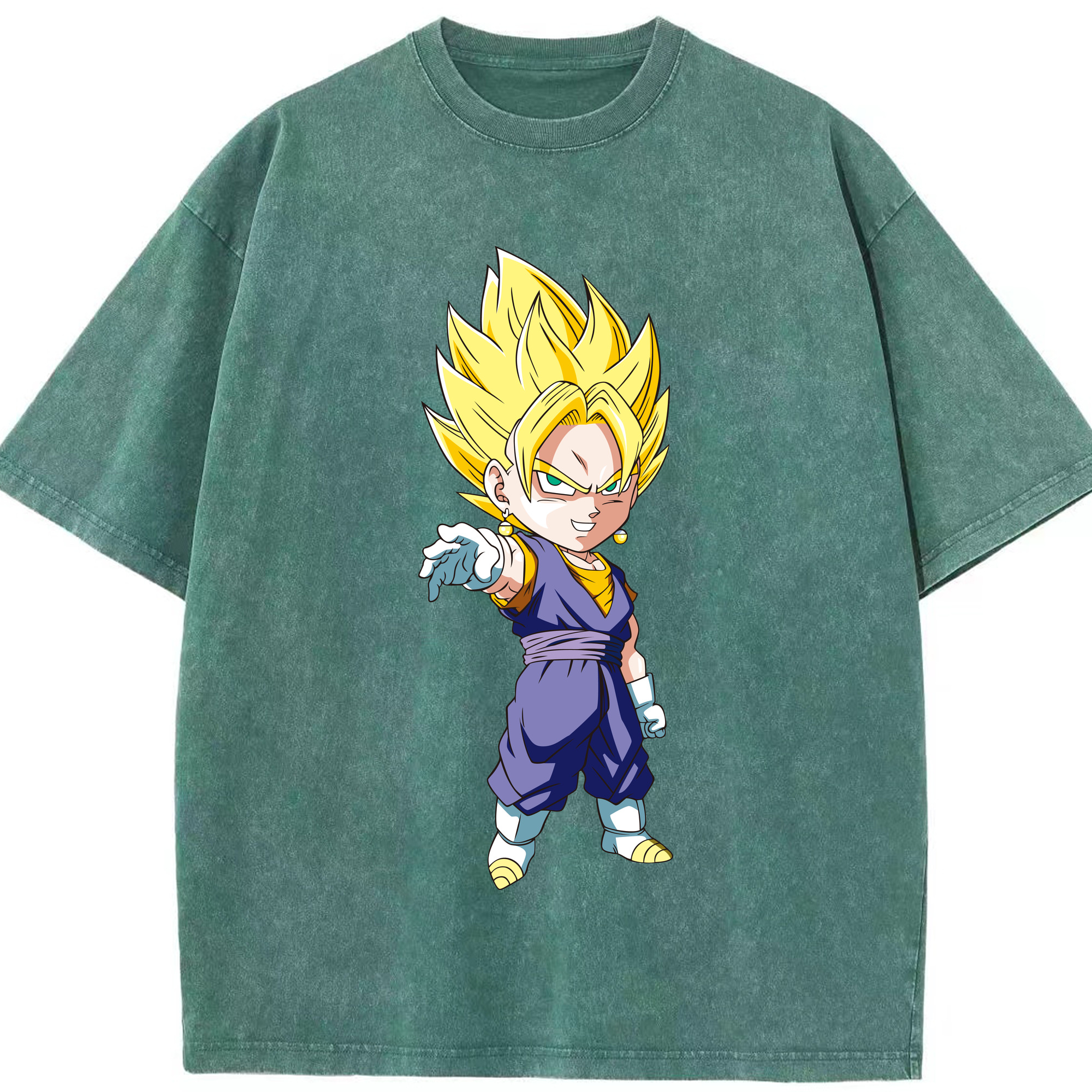 （画像用） ドラゴンボール ベジット DRAGON BALL Vegetto 綿100% ヴィンテージ風 半袖Tシャツ（フロントプリント）